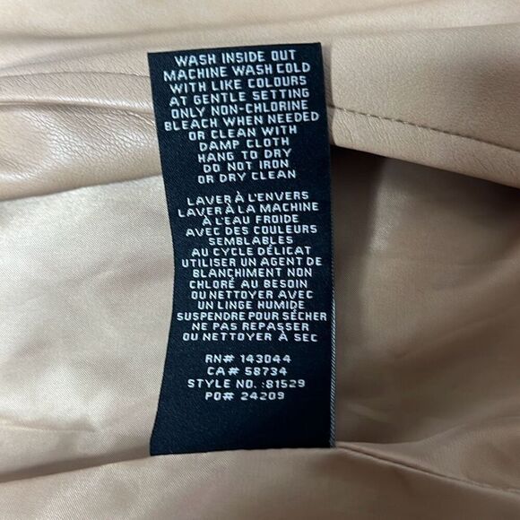 7 For All Mankind Vegan Faux Leather Trench Belted Coat NWT S - Picture 13 of 16